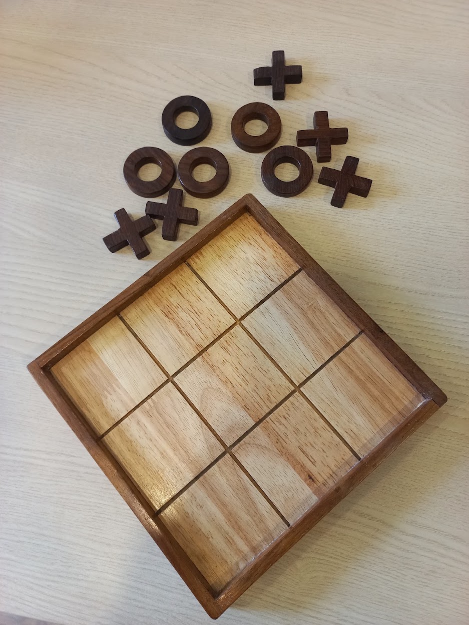 wooden Tic-Tac-Toe